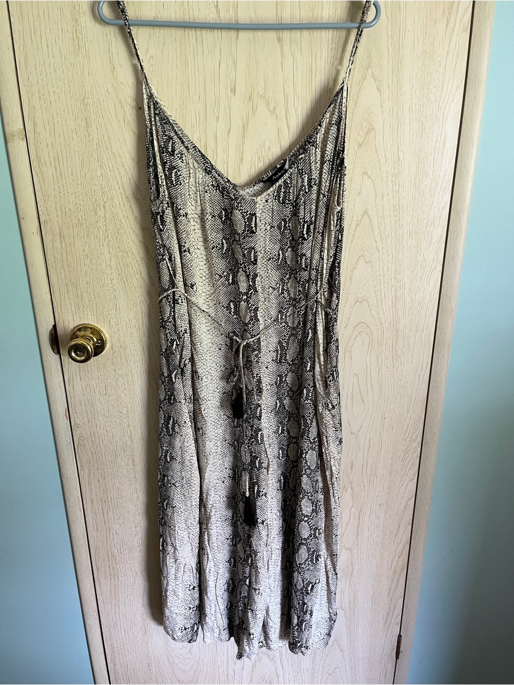 Aakaa Snakeskin Print Jumpsuit Sz XL